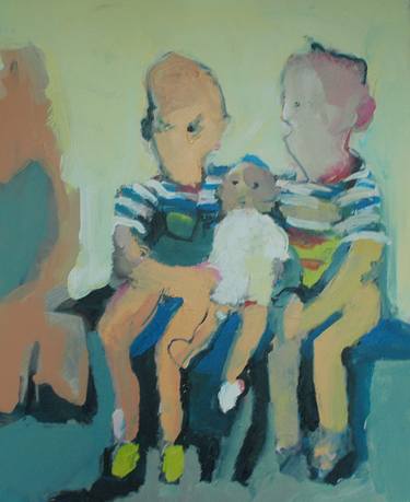 Print of Children Paintings by Victor van de Lande