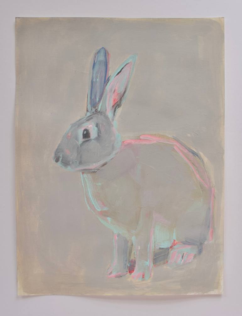 Original Painterly Abstraction Animal Painting by Kim Kimbro