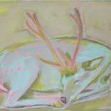 blue fawn with pink spots by Kim Kimbro