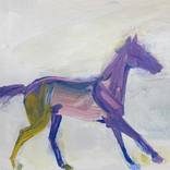 purple horse (with yellow) by Kim Kimbro
