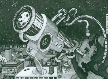 Print of Surrealism Technology Drawings by Richie Montgomery