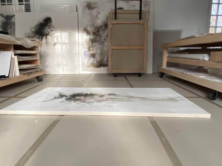 Original Black & White Nature Painting by Hanna Sidorowicz