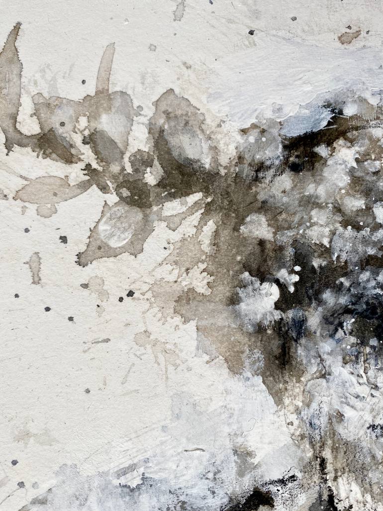 Original Black & White Nature Painting by Hanna Sidorowicz