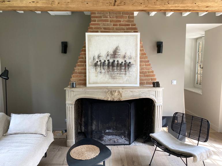 Original Figurative Architecture Painting by Hanna Sidorowicz