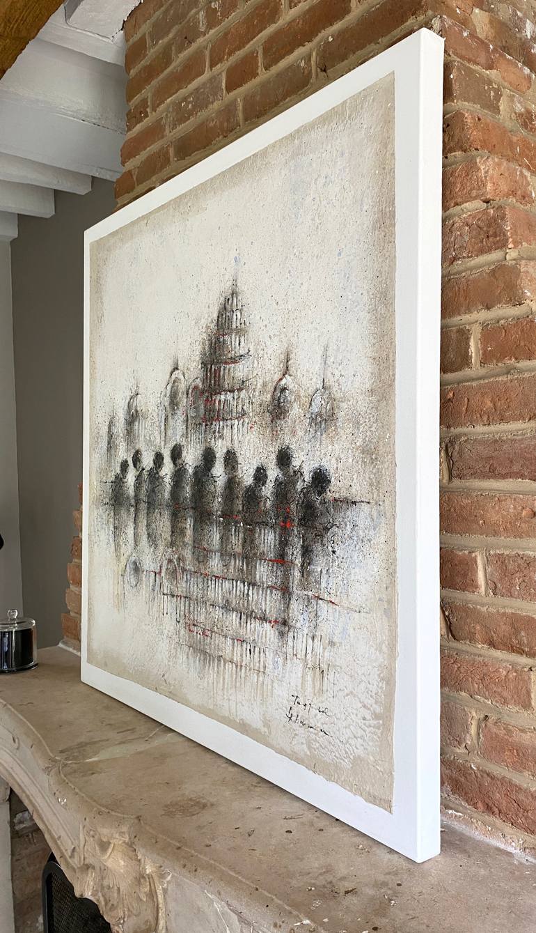 Original Figurative Architecture Painting by Hanna Sidorowicz