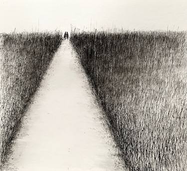 Original Fine Art Landscape Drawings by Hanna Sidorowicz