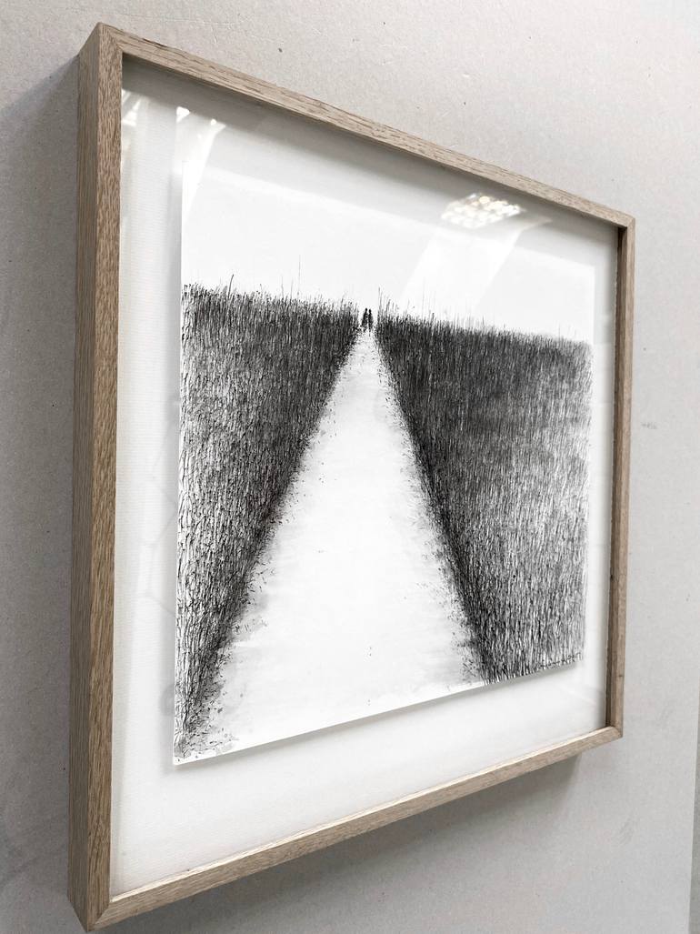 Original Modernism Landscape Drawing by Hanna Sidorowicz