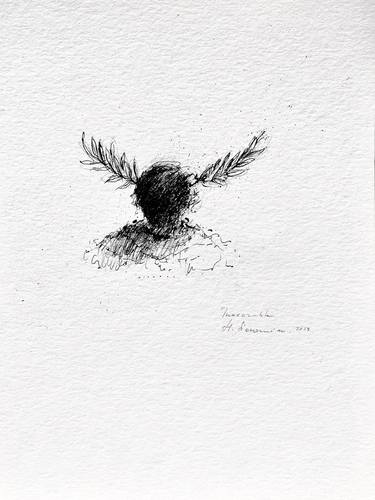 Original Figurative Nature Drawings by Hanna Sidorowicz