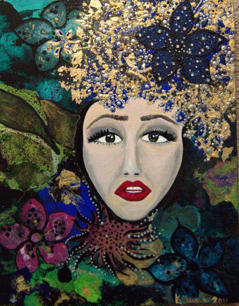 JUNGLE PRINCESS Painting by Karen Boswell | Saatchi Art