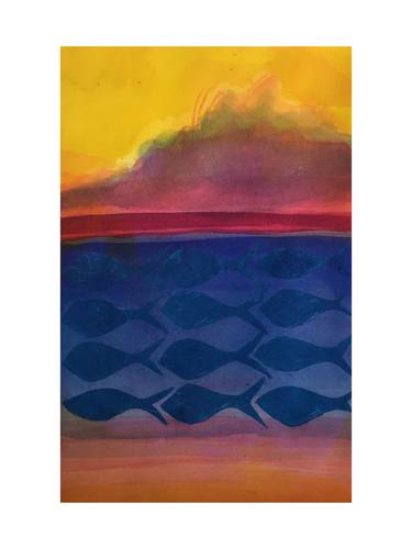 Print of Abstract Beach Paintings by Joyce Dunn