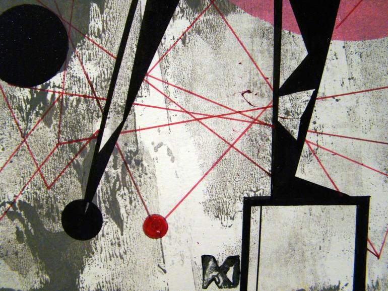 Original Conceptual Abstract Painting by Sousan Luqman