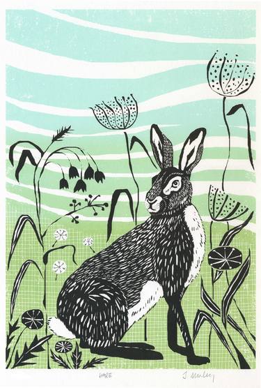 "Hare" print thumb