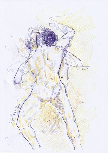 Print of Abstract Body Drawings by Giorgos Chatziagorou