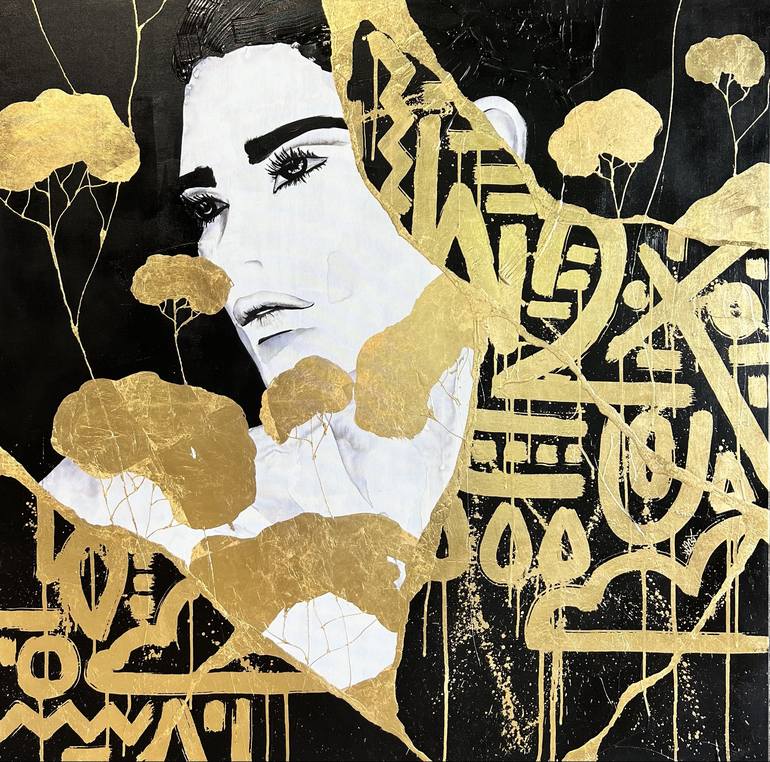 Original Surrealism Portrait Paintings by Ramona Russu
