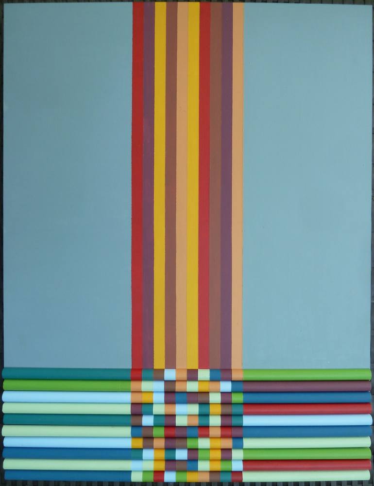 Original Abstract Geometric Painting by Katarina Fabijanić Čačić