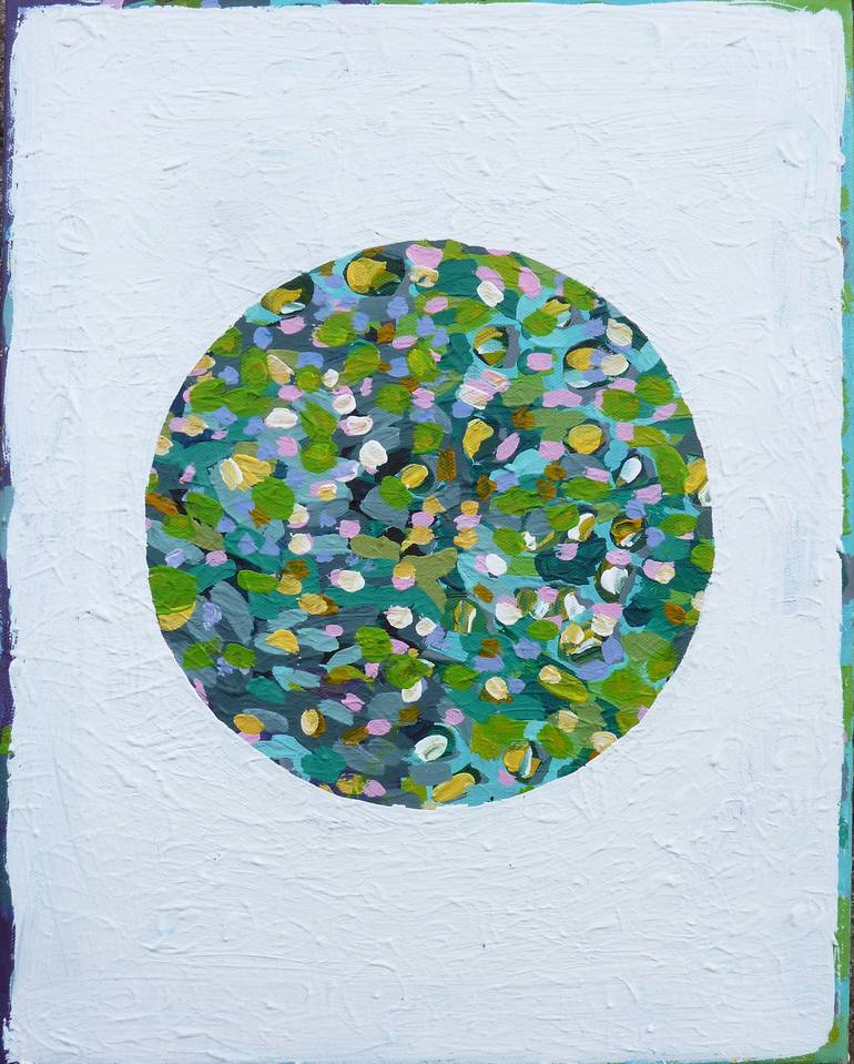 pointillistic circle Painting by Katarina Fabijanić Čačić | Saatchi Art