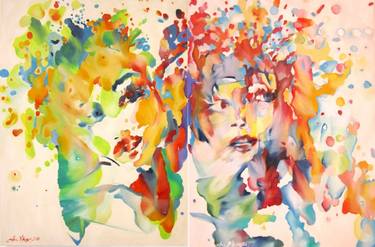 Original Impressionism People Paintings by Ana D'Apuzzo
