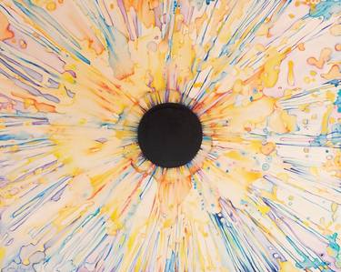 Original Impressionism Outer Space Paintings by Ana D'Apuzzo