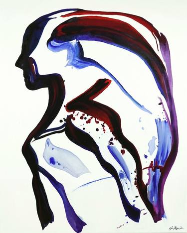 Print of Figurative Women Paintings by Ana D'Apuzzo