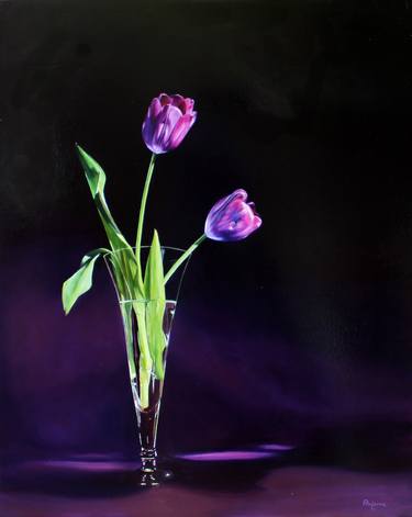 Original Realism Floral Paintings by Riejanne Boeschoten