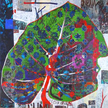 Original Abstract Expressionism Tree Painting by stephane attas