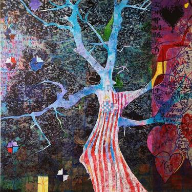 Original Abstract Expressionism Tree Paintings by stephane attas