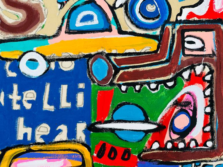 Original Abstract Expressionism Abstract Painting by Jonas Fisch