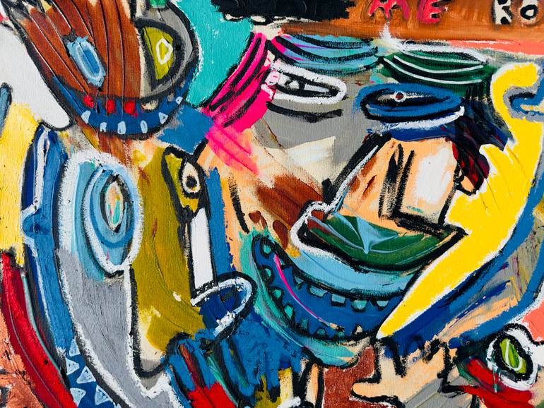 Original Abstract Expressionism Abstract Painting by Jonas Fisch