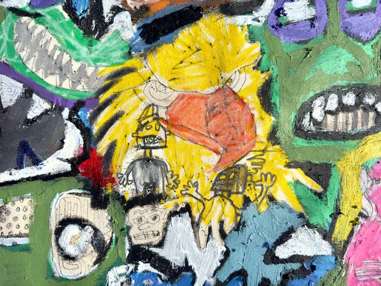 Original Abstract Expressionism Abstract Painting by Jonas Fisch