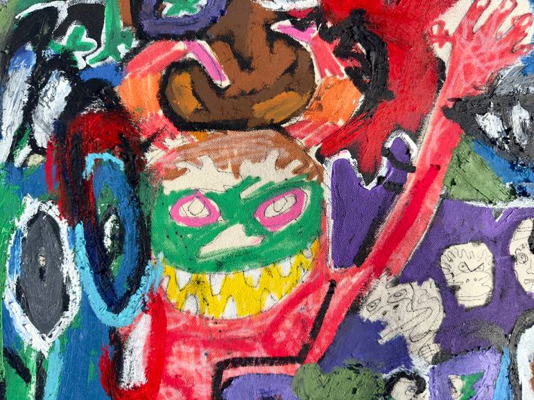 Original Abstract Expressionism Abstract Painting by Jonas Fisch