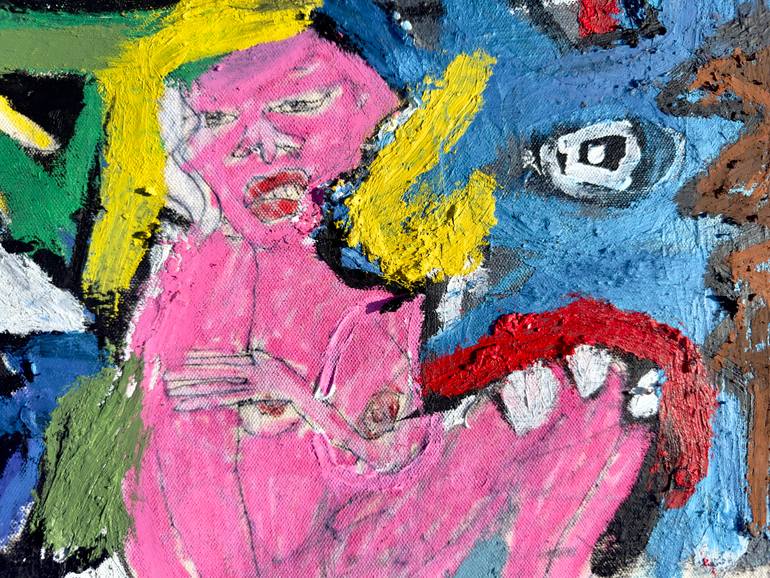 Original Abstract Expressionism Abstract Painting by Jonas Fisch