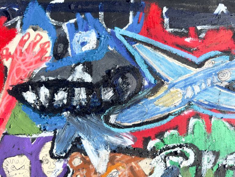 Original Abstract Expressionism Abstract Painting by Jonas Fisch