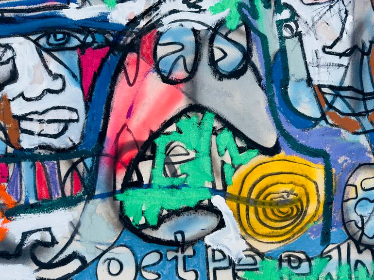 Original Abstract Expressionism Abstract Painting by Jonas Fisch