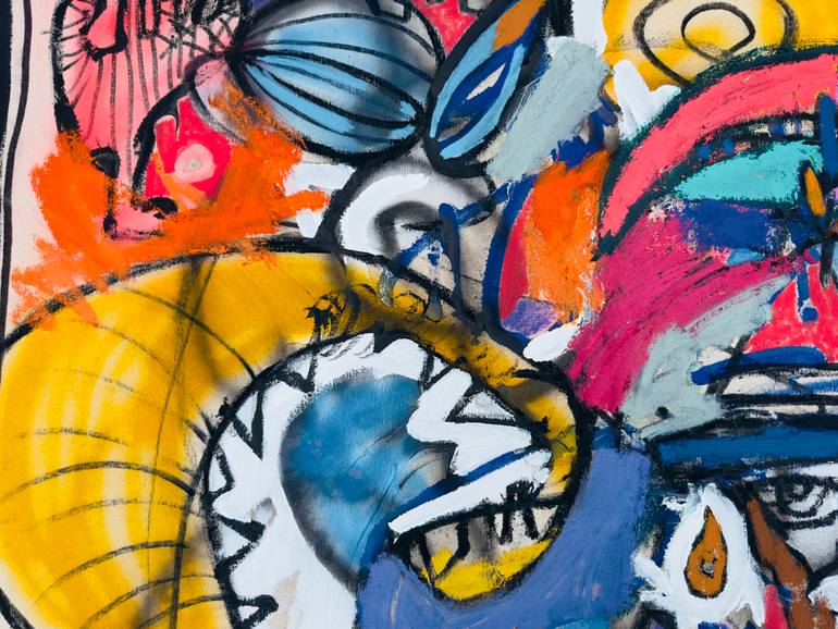 Original Abstract Expressionism Abstract Painting by Jonas Fisch