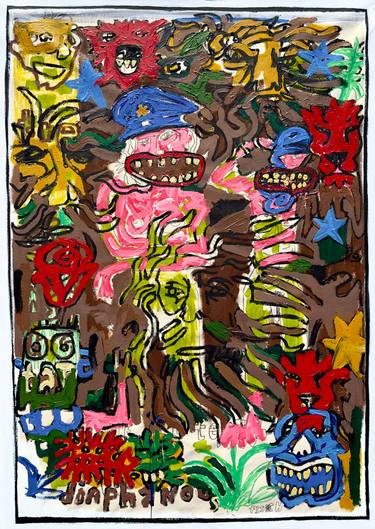 Original Figurative Abstract Paintings by Jonas Fisch