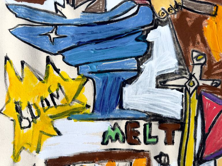 Original Abstract Expressionism Fantasy Painting by Jonas Fisch