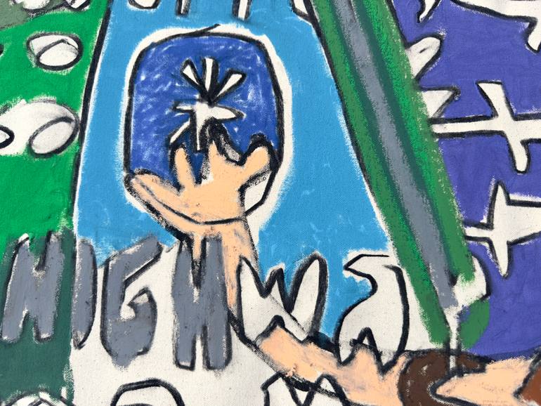 Original Figurative Abstract Painting by Jonas Fisch