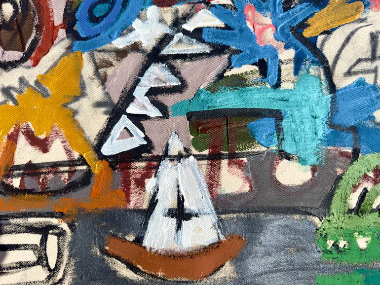 Original Abstract Expressionism Abstract Painting by Jonas Fisch