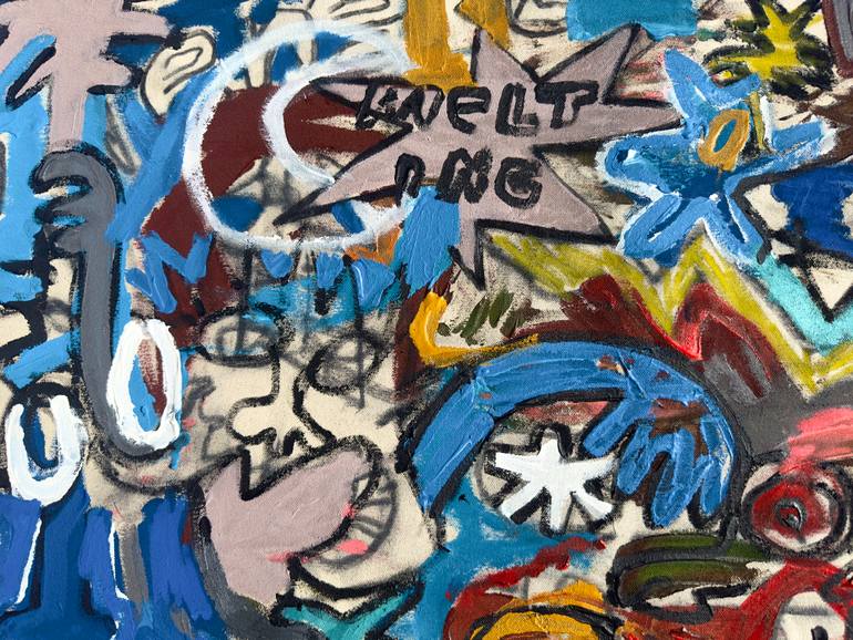 Original Abstract Expressionism Abstract Painting by Jonas Fisch