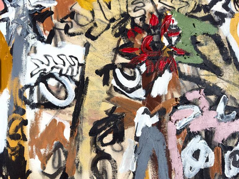 Original Abstract Expressionism Abstract Painting by Jonas Fisch