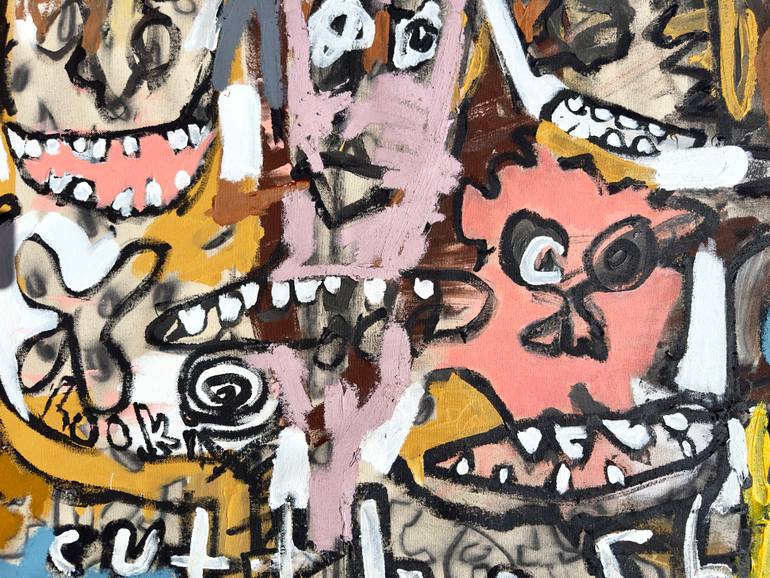 Original Abstract Expressionism Abstract Painting by Jonas Fisch