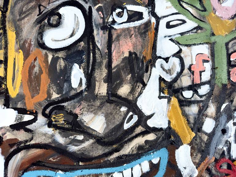 Original Abstract Expressionism Abstract Painting by Jonas Fisch