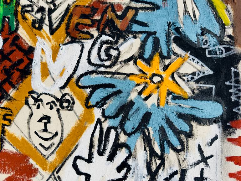 Original Abstract Expressionism Abstract Painting by Jonas Fisch