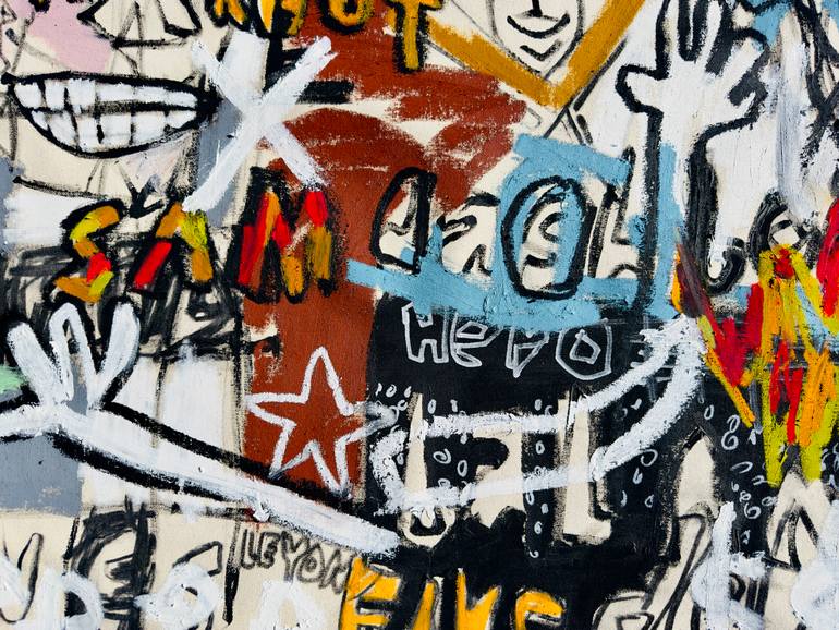 Original Abstract Expressionism Abstract Painting by Jonas Fisch