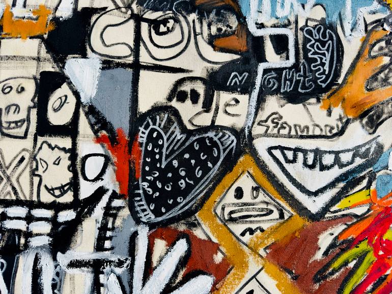 Original Abstract Expressionism Abstract Painting by Jonas Fisch