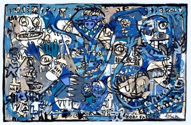 Original Abstract Expressionism Abstract Painting by Jonas Fisch
