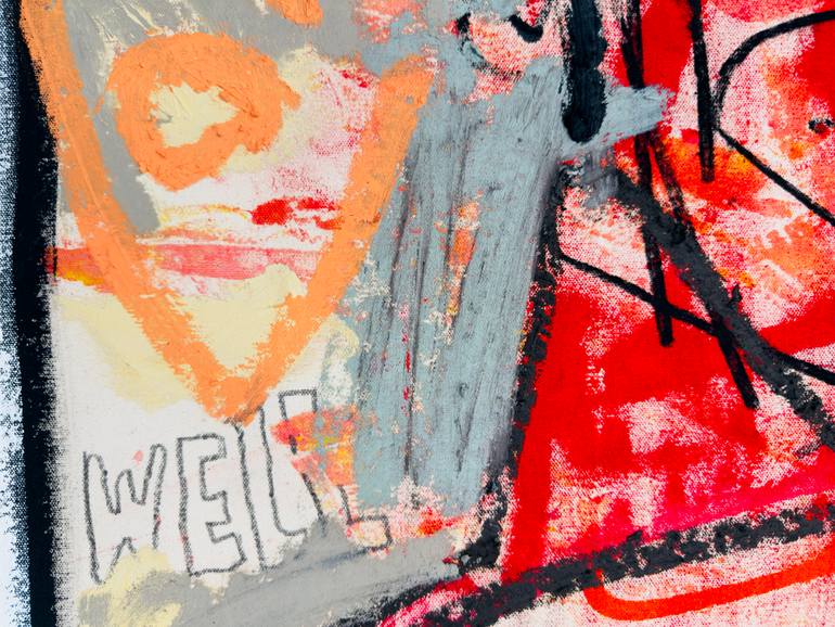 Original Abstract Expressionism Abstract Painting by Jonas Fisch