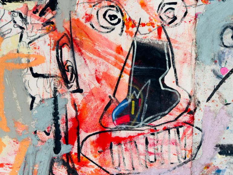 Original Abstract Expressionism Abstract Painting by Jonas Fisch