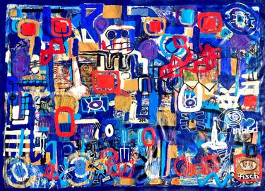 Original Abstract Paintings by Jonas Fisch