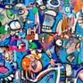 Acrylic on raw canvas
....................................................